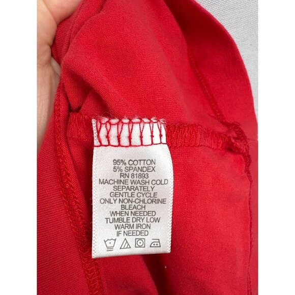 D&Co. Red Sleeveless Tank Top L Cotton/Spandex Blend Made In China - Picture 4 of 4